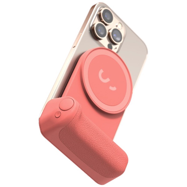 SnapGrip MagSafe対応モバイルバッテリー内蔵カメラグリップ ピンク SG
