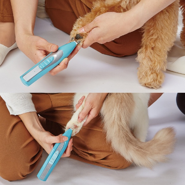 ペット ペティオ 乾電池式 コードレス ネイルケア 犬 猫トリミング 自宅 セルフ 手入れ 爪 爪切り 水洗い 軽量 安全 ネイル 乾電池