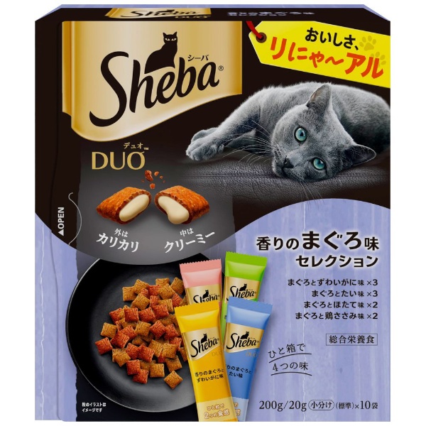 Sheba Duo（シーバデュオ）香りのまぐろ味セレクション 200g（20g×10袋 