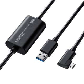 USB-A ⇔ USB-Cケーブル [充電 /転送 /5m /USB3.2 Gen1] VRヘッドセット対応 KB-USB-RLC305