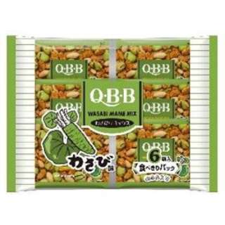QBB わさび豆ミックス 6袋(120g)【おつまみ・食品】