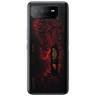 ROG Phone 6 Diablo Immortal Edition wt@CAbh Qualcomm Snapdragon 8+ Gen 1 6.78^ ChAMOLEDfBXvC /Xg[WF16GB/512GB nanoSIM~2 SIMt[X}[gtH wt@CAbh ROG6SD-BK16R512