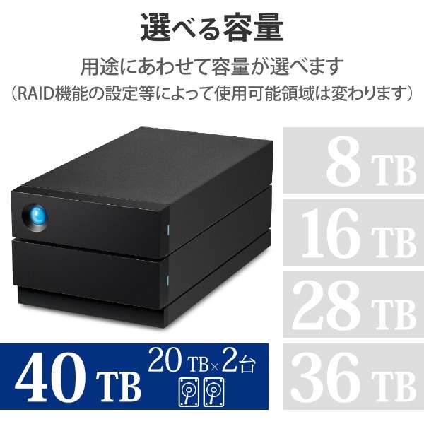 STHJ40000800 OtHDD USB-Cڑ 2big RAID(Mac/Windows11Ή) [40TB /u^]_6