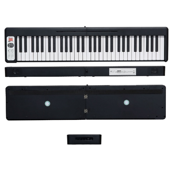 直売純正電子ピアノ 61鍵盤 折り畳み式 ペダル 日本語説明書付き 鍵盤楽器