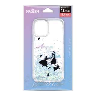 iPhone 12 mini用 グリッターケース Premium Style 『アナと雪の女王』 PG-DLQ20F04FRZ