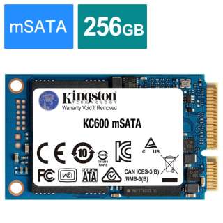 SKC600MS/256G SKC600MS/256G@Kingston SSD KC600 256GB mSATA 3D TLC NAND̗p [256GB /mSATA] yoNiz