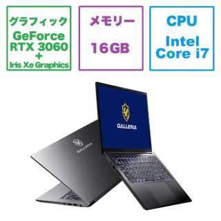 ゲーミングノートパソコン GALLERIA XL7C-R36HR24 [RTX3060 /16.0型 /Windows11 Home /intel Core i7 /メモリ：16GB /SSD：512GB /2022年12月モデル] 【在庫限り】