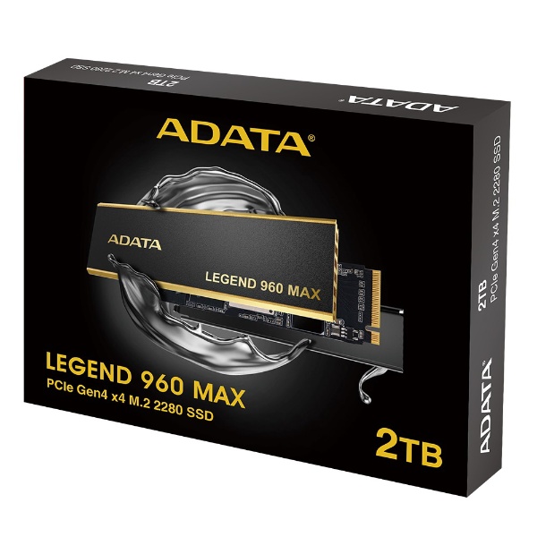 ADATA ALEG-960M-2TCS <LEGEND 960 Max>SSD PCIe Gen4x4 M.2 2280 2TB up to  R：7400MB/s W：6800MB/s (ALEG960M2TCS)
