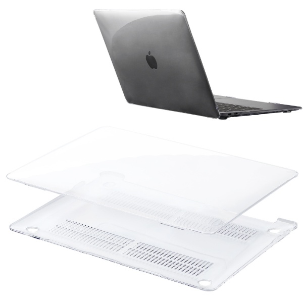 MacBook Air（M2、2022）13.6インチ用 ハードシェルカバー クリア IN
