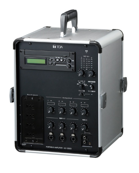 移動用PAアンプ（120W×2）CD付 KZ-120CD