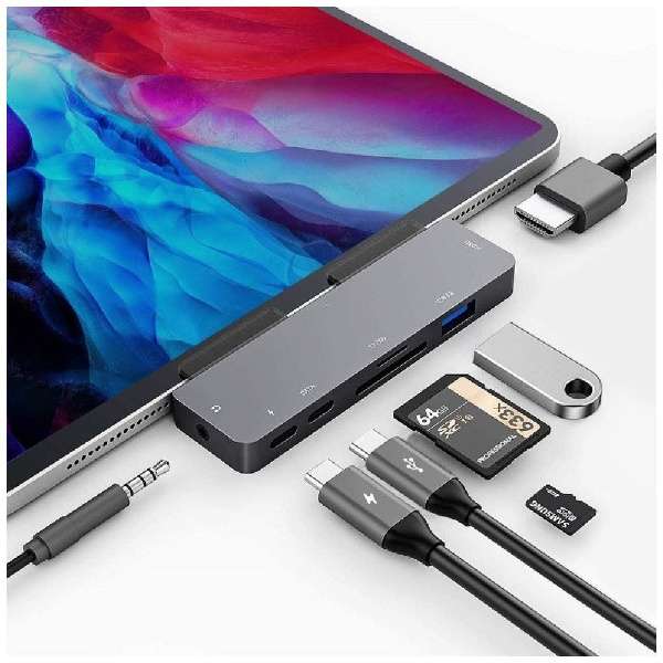 iPad PropmUSB-C IXX J[hXbg2 / HDMI / 3.5mm / USB-A / USB-C2nUSB PDΉ 60W hbLOXe[V GeeHub [USB Power DeliveryΉ]_12