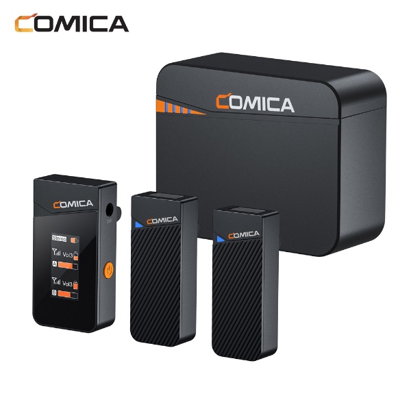 Vimo C3 2.4G デュアルチャンネル ミニワイヤレスマイク COMICA