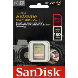 SDXC 256GB Class10 U3 4K V30 Extream őR180MB/s SDSDXVV-256G-GNCIN [Class10 /256GB]