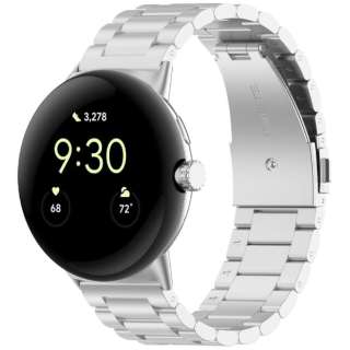 Google Pixel Watch ステレンスバンド　シルバー IQ-PWST-SV