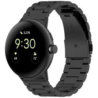 Google Pixel Watch ステレンスバンド　ブラック IQ-PWST-BK