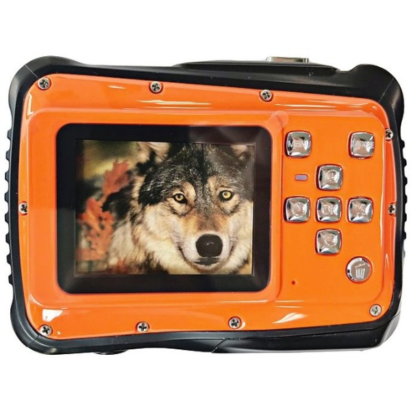 防水デジタルカメラ 水深3ｍ 単4電池モデル Veldo (ヴェルド) オレンジ