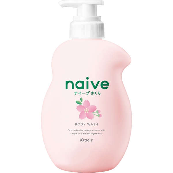 naive（ナイーブ）ボディソープ 桜の香り ポンプ 530mL クラシエ