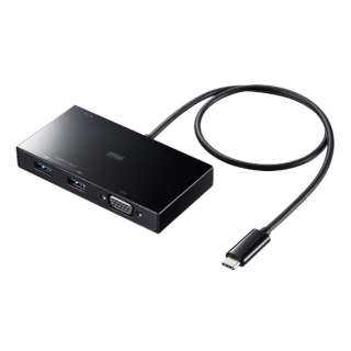 mUSB-C IXX VGA / USB-A2 / USB-CnUSB PDΉ 100W hbLOXe[V USB-3TCV1BK [USB Power DeliveryΉ]
