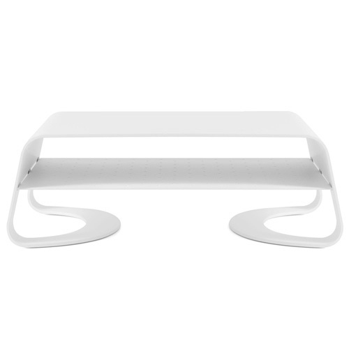 モニタースタンド [W318ｘD245ｘH106mm /iMac対応] Curve Riser マットホワイト TWS-ST-000078
