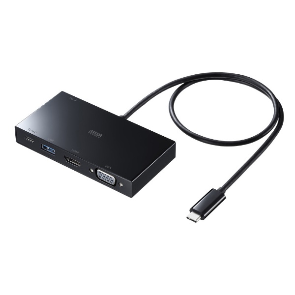 USB-C ᥹ HDMI / VGA / USB-A / USB-C2USB PDб 100W ɥå󥰥ơ ֥å AD-ALCMHV2BK [USB Power Deliveryб]