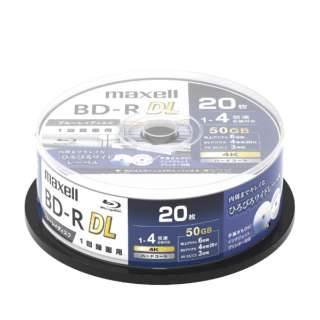 支持供录像使用BD-R DL主轴面膜白BRV50WPG.20SP[20台/50GB/喷墨打印机的]