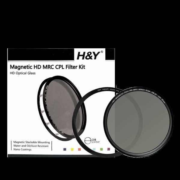 H&Yフィルター マグネティック MRCスリムCPLフィルターkit 77mm
