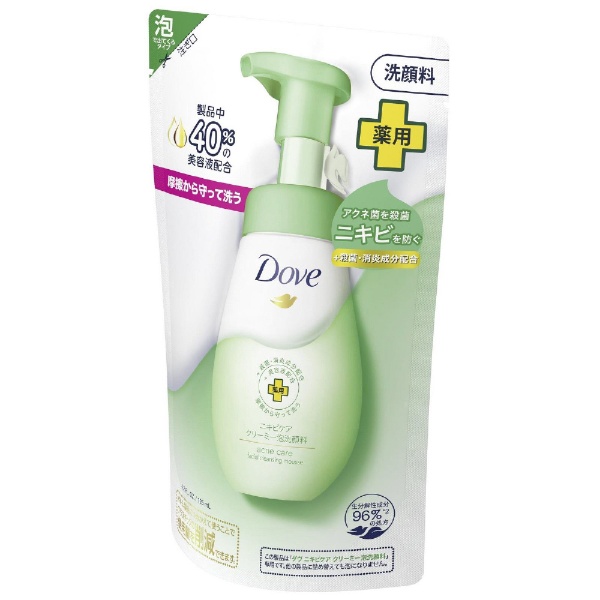 Dove（ダヴ）クリーミー泡洗顔料 つめかえ用 125mL ニキビケア ユニリーバＪＣＭ｜Unilever 通販 | ビックカメラ.com