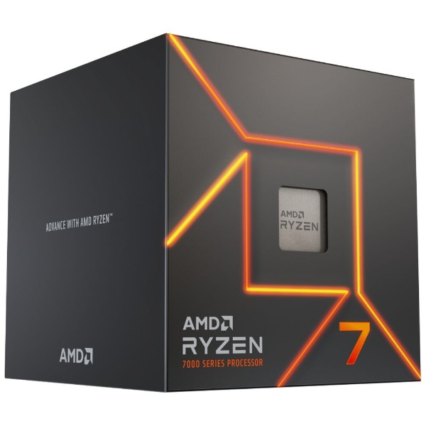 CPUAMD Ryzen7 7700 With Wraith Prism Cooler (8C/16T3.8Ghz65W) 100-100000592BOX