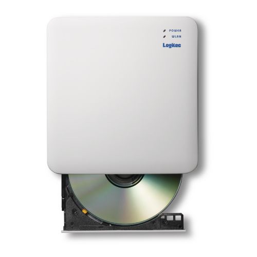 スマホ用CDレコーダ「スマホでCD」ドライブ Wi-Fi ワイヤレス接続 2.4GHz 音楽CD LDR-SM2WURWH