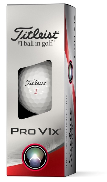 ゴルフボール PRO V1X《1スリーブ(3球)/ホワイト・ローナンバー