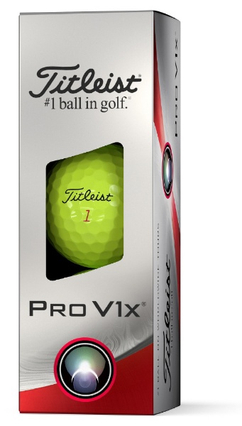 ゴルフボール PRO V1X《1スリーブ(3球)/ホワイト・ローナンバー 