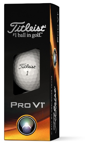 ゴルフボール PRO V1《1スリーブ(3球)/ホワイト・ダブルナンバー