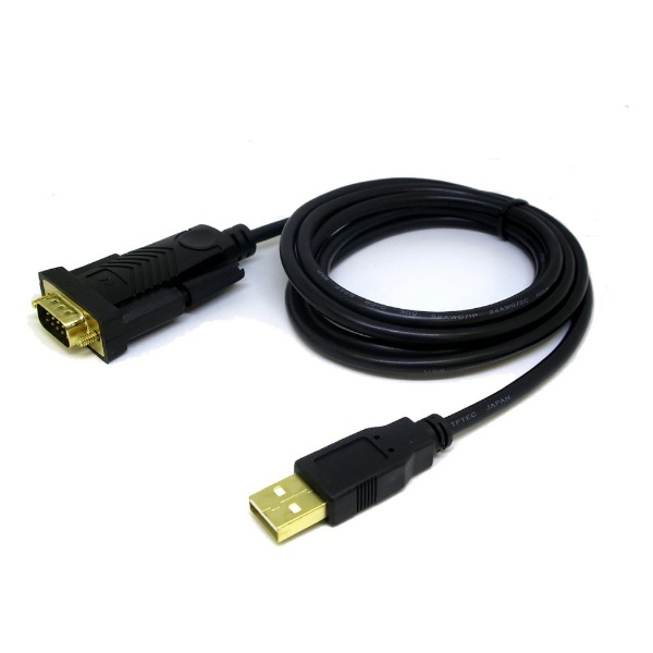 USB-A ⇔ D-sub9ピン(RS-232C)ケーブル [1.8m] ブラック OP1914 変換名人 通販