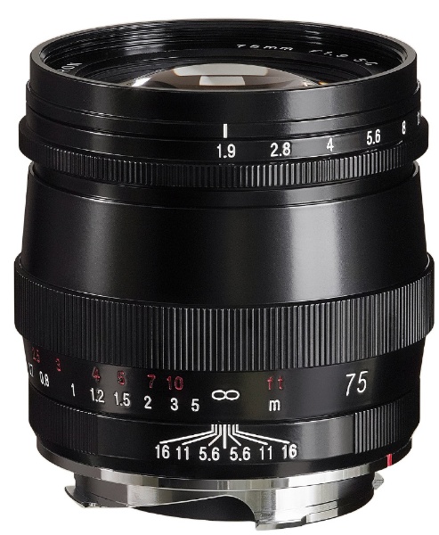 ビックカメラ.com - カメラレンズ ULTRON 75mm F1.9 SC VM ブラックペイント [ライカM /単焦点レンズ]