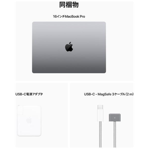 MacBook Pro 16インチ [M2 Maxチップ（12コアCPUと38コアGPU）/ メモリ 32GB / SSD 1TB] スペースグレイ  MNWA3J/A