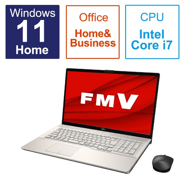 ノートパソコン FMV LIFEBOOK UH90/H1 シルバーホワイト FMVU90H1W