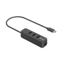 BSH4U328C1BK USB-C → USB-A变换衬套(Chrome/Mac/Windows11对应)黑色[公共汽车功率/4波特酒（Port）/USB 3.2 Gen1对应]