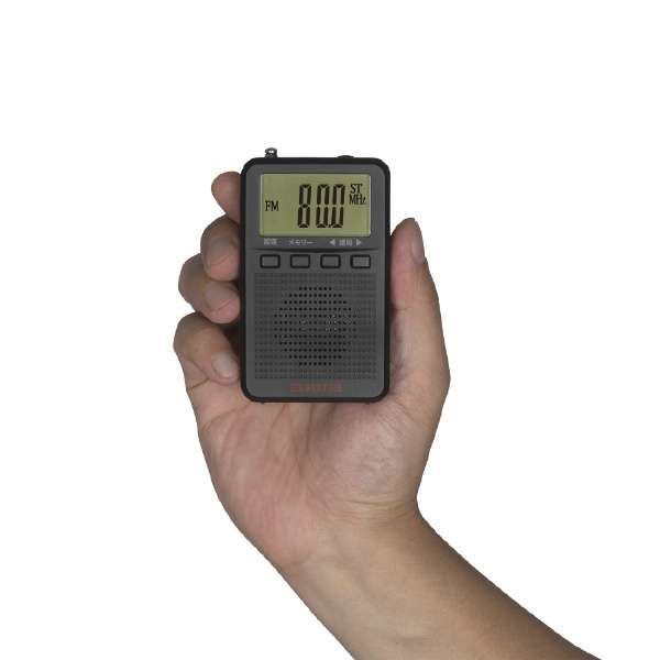 数码的袖珍收音机黑色AR-DP45B[支持宽大的ＦＭ的/AM/FM]_4]