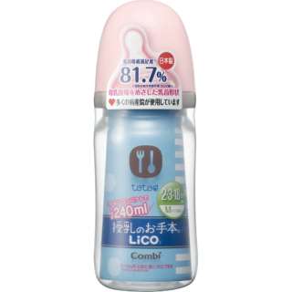 teteo喂奶范本LiCO奶瓶ＰＰ 240mL M码乳头在的草莓(ＰＩ)