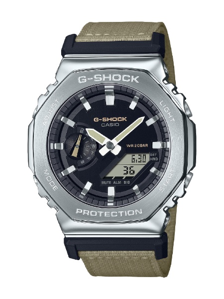 人気高品質G-SHOCK メタルカバード クロスバンド GM-2100C-5AJF 時計