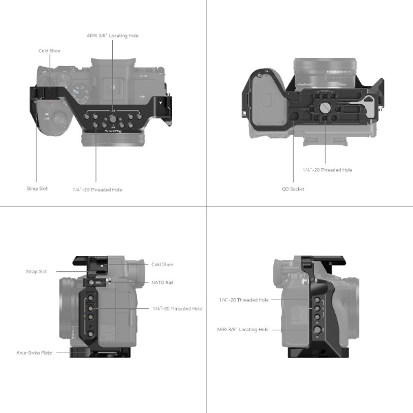 SmallRig Sony α7R V / α7 IV / α7S III / α1 / α7R IV用フルケージ