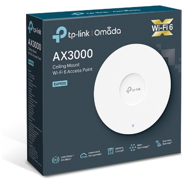 EAP650 無線アクセスポイント 2402＋574Mbps AX3000 シーリング [Wi-Fi 6(ax)] TP-Link｜ティーピーリンク  通販 | ビックカメラ.com