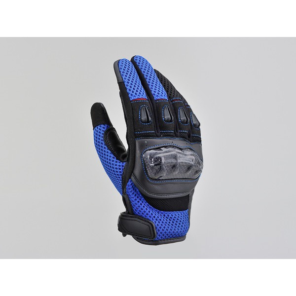DAYTONA（バイク用品） デイトナ 32445 DG-003 カーボンメッシュグローブ ブルー M バイク ツーリング 手袋 本革 通気性