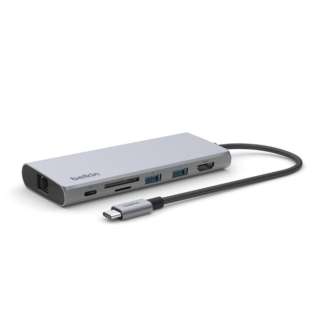 mUSB-C IXX J[hXbg2 / HDMI /LAN / USB-A2 / USB-Cn USB PDΉ 100W hbLOXe[V INC009btSGY [USB Power DeliveryΉ]