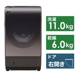 ドラム式洗濯乾燥機 リッチブラウン ES-X11A-TR [洗濯11.0kg /乾燥6.0kg /ヒートポンプ乾燥 /右開き]