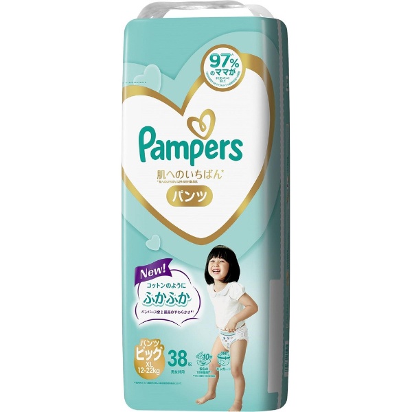 Pampers（パンパース）肌へのいちばん パンツ スーパージャンボ ビッグXLサイズ（12-22kg）38枚