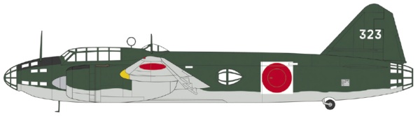 1/72 三菱 G4M1 一式陸上攻撃機 11型 “ﾗﾊﾞｳﾙ前線視察” w/フィギュア