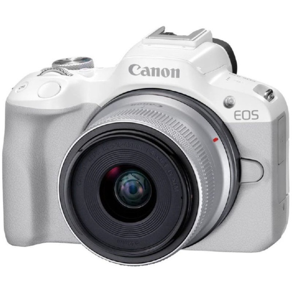 EOS R50・18-45 IS STM レンズキット ミラーレス一眼カメラ ホワイト