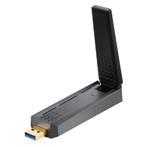無線LAN子機 AX1800 WiFi USB アダプター ブラック GUAX18 [Wi-Fi 6(ax)]