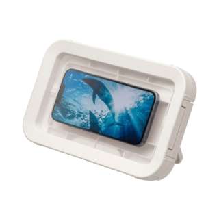 智能手机防水包防水IPX7能很调节浴缸OK角度的收藏台灯墙壁装饰背面磁铁MAGCASE S白9YY018RH03